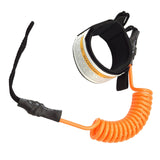 Maxbell Surfboard Leash Elastic Coiled Hand Rope Strap Fits for Surfboard Longboard Orange