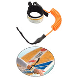 Maxbell Surfboard Leash Elastic Coiled Hand Rope Strap Fits for Surfboard Longboard Orange