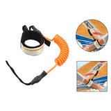 Maxbell Surfboard Leash Elastic Coiled Hand Rope Strap Fits for Surfboard Longboard Orange