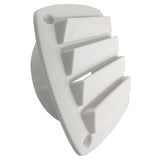 Maxbell Rectangle Air Hose thru Vent 5" Air Exhaust ABS Plastic for Boat White Vent