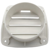 Maxbell Rectangle Air Hose thru Vent 5" Air Exhaust ABS Plastic for Boat White Vent