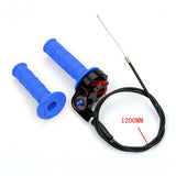 Maxbell Twist Throttle Cable Stainless Steel Silicone for 150cc-250cc ATV Blue