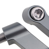 Maxbell Motorbike Mirror Extender Adapters Aluminum Alloy Replaces for Yamaha Grey