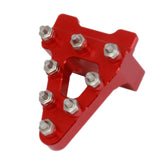 Maxbell CNC Motorcycle Foot Brake Pedal Plate Tip for Pit Bikes Durable Premium Red