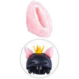 Maxbell Ear Sticker Bicycle Scooter Helmet Accessory Easily Attach Pink