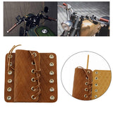 Maxbell Universal Motorcycle Hand Grips Cover for Most Motorbikes All Handgrips Brown