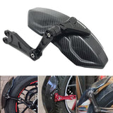 Maxbell Carbon Fiber Motorcycle Rear Wheel Fender Mudflap for Niu Technologies 2nd Generation Black