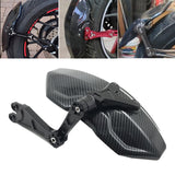 Maxbell Carbon Fiber Motorcycle Rear Wheel Fender Mudflap for Niu Technologies 2nd Generation Black