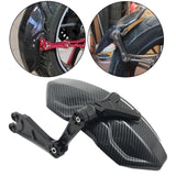 Maxbell Carbon Fiber Motorcycle Rear Wheel Fender Mudflap for Niu Technologies 2nd Generation Black