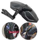 Maxbell Carbon Fiber Motorcycle Rear Wheel Fender Mudflap for Niu Technologies 2nd Generation Black