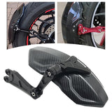 Maxbell Carbon Fiber Motorcycle Rear Wheel Fender Mudflap for Niu Technologies 2nd Generation Black