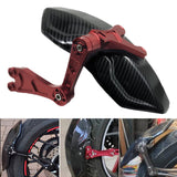 Maxbell Carbon Fiber Motorcycle Rear Wheel Fender Mudflap for Niu Technologies 2nd gens red