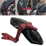 Maxbell Carbon Fiber Motorcycle Rear Wheel Fender Mudflap for Niu Technologies 2nd gens red