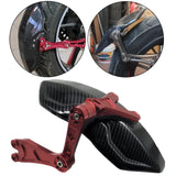 Maxbell Carbon Fiber Motorcycle Rear Wheel Fender Mudflap for Niu Technologies 2nd gens red