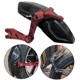Maxbell Carbon Fiber Motorcycle Rear Wheel Fender Mudflap for Niu Technologies 2nd gens red
