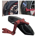 Maxbell Carbon Fiber Motorcycle Rear Wheel Fender Mudflap for Niu Technologies 2nd gens red