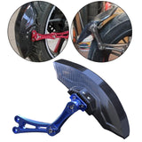 Maxbell Carbon Fiber Motorcycle Rear Wheel Fender Mudflap for Niu Technologies 1st Generation Blue