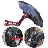 Maxbell Carbon Fiber Motorcycle Rear Wheel Fender Mudflap for Niu Technologies 1st gens red