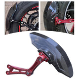 Maxbell Carbon Fiber Motorcycle Rear Wheel Fender Mudflap for Niu Technologies 1st gens red