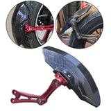 Maxbell Carbon Fiber Motorcycle Rear Wheel Fender Mudflap for Niu Technologies 1st gens red