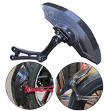 Maxbell Carbon Fiber Motorcycle Rear Wheel Fender Mudflap for Niu Technologies 1st Generation Black