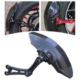 Maxbell Carbon Fiber Motorcycle Rear Wheel Fender Mudflap for Niu Technologies 1st Generation Black