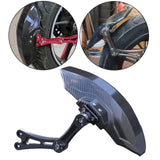 Maxbell Carbon Fiber Motorcycle Rear Wheel Fender Mudflap for Niu Technologies 1st Generation Black