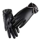 Maxbell Winter Leather Gloves Touchscreen Thermal for Women Outdoor Sport