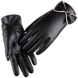 Maxbell Winter Leather Gloves Touchscreen Thermal for Women Outdoor Sport