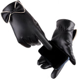 Maxbell Winter Leather Gloves Touchscreen Thermal for Women Outdoor Sport