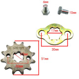 Maxbell Front Engine Sprocket 428 17mm 12T Repair Set for Motorcycle Bike