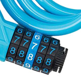 Maxbell Secure Bicycle Lock Cable 3 Feet Rustproof Coiled for Road Bike Fence Blue