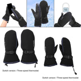 Maxbell Heating Gloves Anti Slip Windproof for Winter Sports Hiking Outdoor 1 level