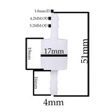 Maxbell One Way Inline Check Valve White Non Return for UTV Motorcycle