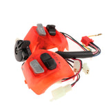 Maxbell 2Pcs 22mm Motorcycle Handlebar Switches Replaces 12V for LC135 Red