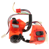 Maxbell 2Pcs 22mm Motorcycle Handlebar Switches Replaces 12V for LC135 Red