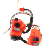 Maxbell 2Pcs 22mm Motorcycle Handlebar Switches Replaces 12V for LC135 Red
