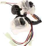 Maxbell 2Pcs 22mm Motorcycle Handlebar Switches Replaces 12V for LC135 Transparent
