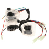 Maxbell 2Pcs 22mm Motorcycle Handlebar Switches Replaces 12V for LC135 Transparent