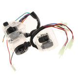 Maxbell 2Pcs 22mm Motorcycle Handlebar Switches Replaces 12V for LC135 Transparent