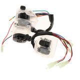 Maxbell 2Pcs 22mm Motorcycle Handlebar Switches Replaces 12V for LC135 Transparent