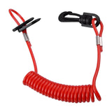 Maxbell Motorboat Kill Switch Key Lanyard Cord with Clip Hook for Boat Durable