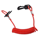 Maxbell Motorboat Kill Switch Key Lanyard Cord with Clip Hook for Boat Durable