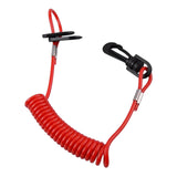 Maxbell Motorboat Kill Switch Key Lanyard Cord with Clip Hook for Boat Durable