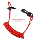 Maxbell Motorboat Kill Switch Key Lanyard Cord with Clip Hook for Boat Durable