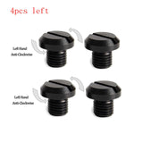 Maxbell 4x Motorcycle Mirror plug Screw Bolts M10 Metal Accessories Left