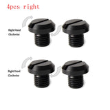 Maxbell 4x Motorcycle Mirror plug Screw Bolts M10 Metal Accessories Right