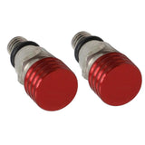 Maxbell 2 Pieces M5 0.8mm Fork Air Bleeder Pressure Valve for Motorbike Durable Red