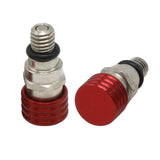 Maxbell 2 Pieces M5 0.8mm Fork Air Bleeder Pressure Valve for Motorbike Durable Red