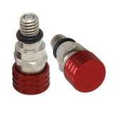 Maxbell 2 Pieces M5 0.8mm Fork Air Bleeder Pressure Valve for Motorbike Durable Red